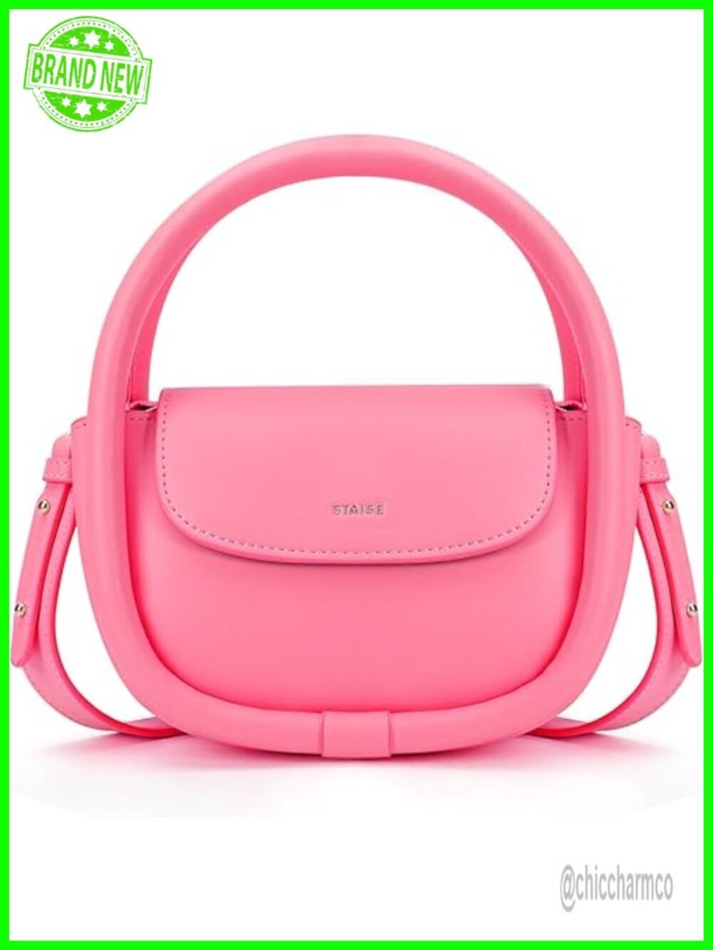 Trendy Mini Crossbody Purses, Faux Leather Top Handle Shoulder Bags